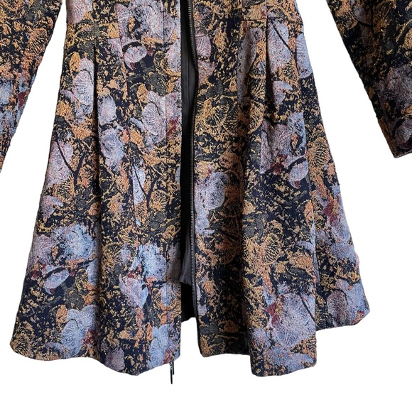 Nanette Lepore Floral Tapestry Coat Size 0 - Picture 9 of 14